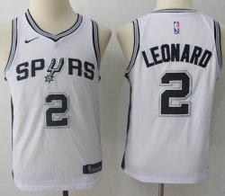 Youth Nike San Antonio Spurs #2 Kawhi Leonard white basketball jersey-MHD