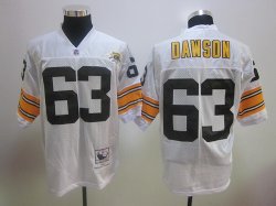 2012 Pittsburgh Steelers #63 Dermonttt Dawson white 1982 throwback nfl jerseys