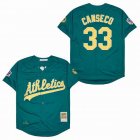 Oakland Athletics #33 Jose Canseco throwback 1997 Green baseball jersey-SG