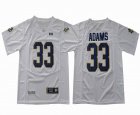 Under Armour Norte Dame Fighting Irish #33 Adams white College Football Jersey - White