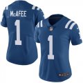 Women Colts #1 Pat McAfee blue nike Color Rush Limited Jerseys