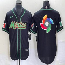 2023 World Cup Mexico blank black new majestic MLB baseball Jerseys-BD 69