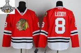 Reebok Chicago Blackhawks LEDDY 8# Red NHL Jerseys