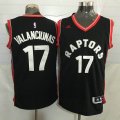 Toronto Raptors #17 Jonas Valanciunas black Stitched NBA Jerseys-1