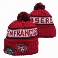 2024 San Francisco 49ers red white NFL Sports Cuffed Knit Hats