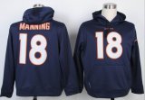 Nike Denver Broncos Peyton Manning 18# blue nfl Hooded Sweatshirt