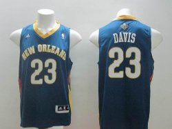 Adidas new orleans pelicans Anthony Davis 23 blue NBA basketball jersey