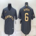 2022 MLB All-Star Nike Toronto Blue #6 Alek Manoah gray majestic baseball jerseys-BD 01