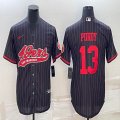 Nike San Francisco 49ers #13 Brock Purdy black baseball jerseys Joint name-BD