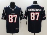 New England Patriots #87 Rob Gronkowski Nike blue Color Rush Limited Jersey