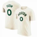 Boston Celtics #0 TATUM beige NBA T-Shirts 01