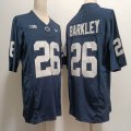 Penn State Nittany Lions #26 Saquon Barkley blue college football jersey-XST