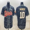 2023 super bowl Nike Kansas City Chiefs #10 Isiah Pacheco gray camo baseball jerseys Joint name-BD