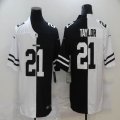 Nike Washington Redskins #21 Sean Taylor white black Split Color Rush Limited Jersey-BD