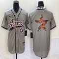 Nike Houston Astros blank gray majestic baseball jerseys Joint name -BD 04