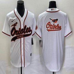 Nike Baltimore Orioles Blank white majestic baseball jersey Joint name-BD 02