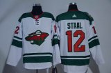 Adidas Minnesota Wild #12 Eric Staal white Ice hockey jersey