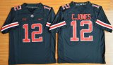 2015 Ohio State Buckeyes Cardale Jones 12 NCAA Football Jersey - Blackout