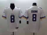 Nike Minnesota Vikings #8 Kirk Cousins white Color Rush Limited Jersey