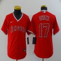 Youth Nike Los Angeles Angels #17 Shohei Ohtani red majestic baseball jersey-BD