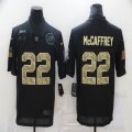 Nike Panthers #22 Christian McCaffrey black Camo Salute To Service Limited Jersey-BD