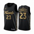 Nike North Toronto Raptors #23 Fred VanVleet black nba basketball Jersey city version