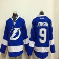 Tampa Bay Lightning #9 Tyler Johnson blue hockey jerseys