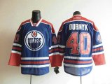 Edmonton Oilers #40 Devan Dubnyk Blue NHL Jerseys