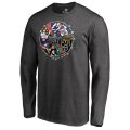 Men's NHL Fanatics Branded Heather Gray 2018 Stanley Cup Playoffs Bound War Room Long Sleeve T-Shirt