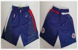 Nike Los Angeles Clippers blue nba shorts-HL