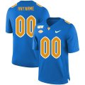 Custom Pittsburgh Panthers blue college football Limited Jersey 01