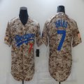 Nike Los Angeles Dodgers #7 Julio Urias Camo majestic baseball jerseys-BD