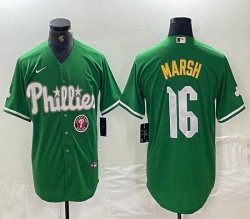 Nike Philadelphia Phillies #16 Marsh green majestaic baseball jersey 01