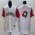 2023 World Cup Mexico blank white majestic baseball jerseys 31