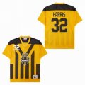 Pittsburgh Steelers Franco Harris 32# yellow throwback NFL Jersey-SG