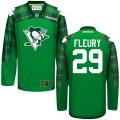 custom 2016 Pittsburgh Penguins #29 M.Fleury green ice hockey Jersey