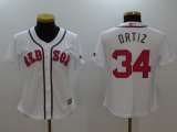 Women Boston Red Sox #34 David Ortiz white Mothers Day Flex Base Jersey