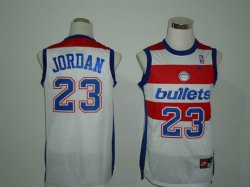 NBA Washington Bullets JORDAN 23# blue ncaa Jersey