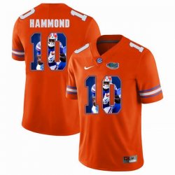 Custom Florida Gators #10 Josh Hammond orange fashion college football jersey