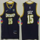 Nike Denver Nuggets #15 Carmelo Anthony dark blue nba Jerseys 75th-XD