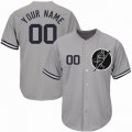 Custom New York Yankees gray baseball jerseys