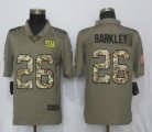 Nike New York Giants #26 Saquon Barkley camo green Color Rush Limited Jersey