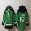 Philadelphia Eagles #62 Jason Kelce green black NFL Hooded Sweatshirt