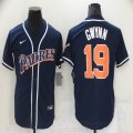 Nike San Diego Padres #19 Tony Gwynn Dark blue MLB jersey-BD