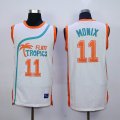 2015 Flint Tropics #11 Ed Monix white basketball Jersey