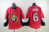 Reebok Ottawa Senators #6 Bobby Ryan red NHL Jerseys