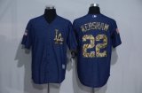 Los Angeles Dodgers #22 Clayton Kershaw Blue Stitched Baseball Jersey