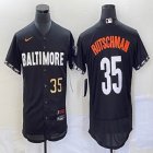 Nike Baltimore Orioles #35 Adley Rutschman black Flexbase Authentic Collection Jersey city version -BD 02