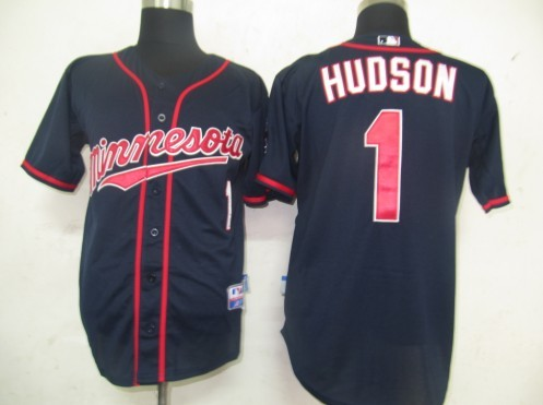 Minnesota Twins 1 Hudson Blue mlb jersey