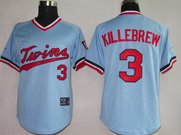 Minnesota Twins 3 killebrew Baby Blue MLB Jerseys